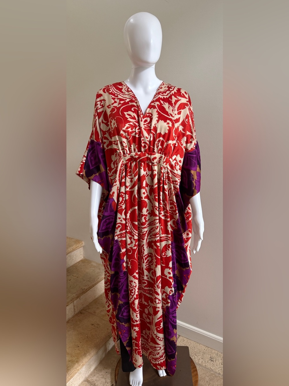 NATORI Decandance Calftan Dress Size Large